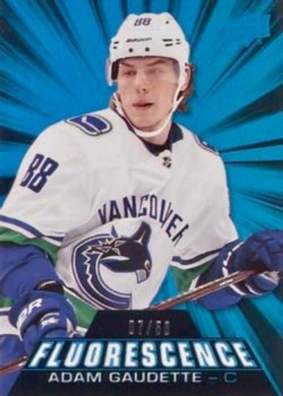 2018 Upper Deck #F-19 Fluorescence - Blue /50