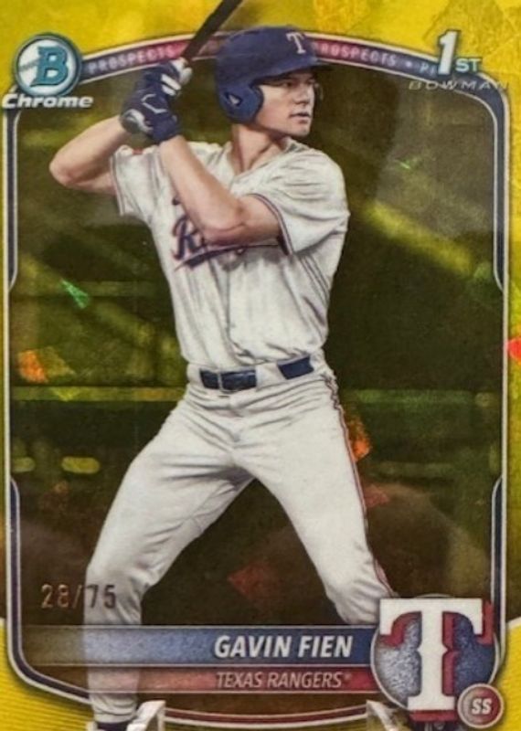 2025 Bowman Draft Sapphire Edition #BDC-15 Chrome - Yellow /75 (1st)