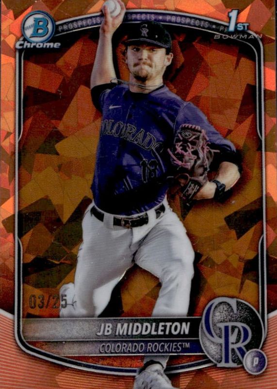 2025 Bowman Draft Sapphire Edition #BDC-78 Chrome - Orange /25 (1st)