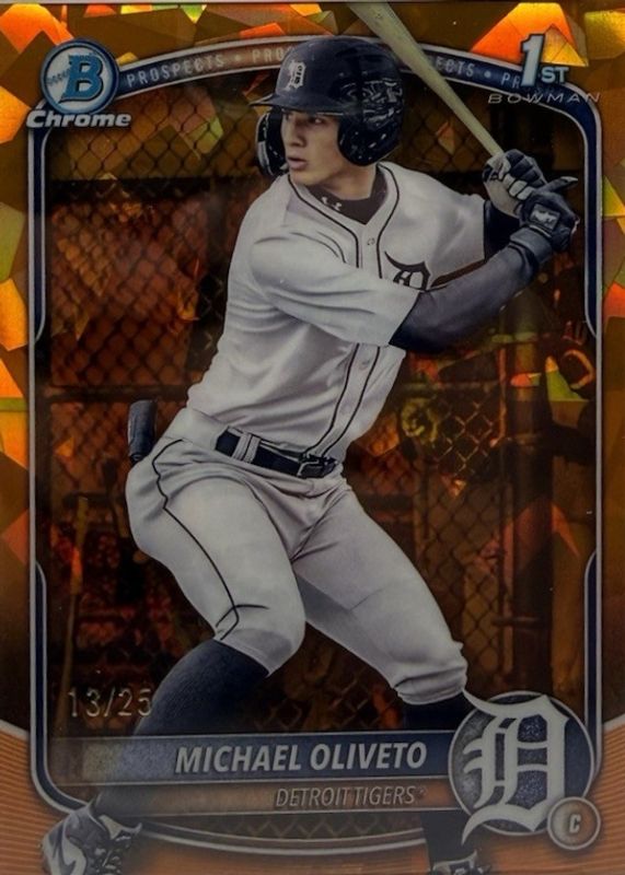 2025 Bowman Draft Sapphire Edition #BDC-156 Chrome - Orange /25 (1st)