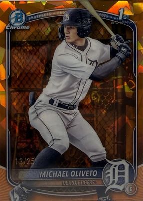 2025 Bowman Draft Sapphire Edition #BDC-156 Chrome - Orange /25 (1st)