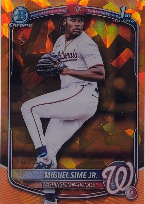 2025 Bowman Draft Sapphire Edition #BDC-181 Chrome - Orange /25 (1st)