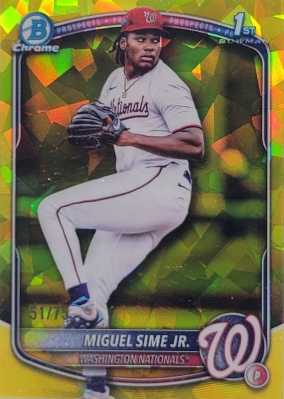2025 Bowman Draft Sapphire Edition #BDC-181 Chrome - Yellow /75 (1st)