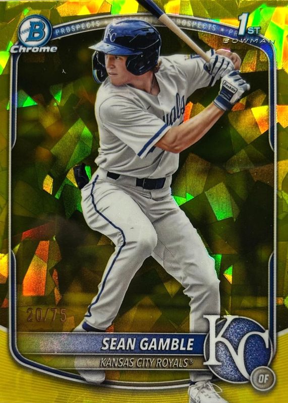 2025 Bowman Draft Sapphire Edition #BDC-178 Chrome - Yellow /75 (1st)
