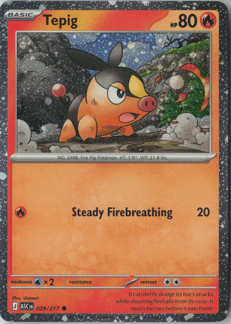 Tepig 2026 Mega Evolution: Ascended Heroes #29/217 Promo (Cosmos Holo ...
