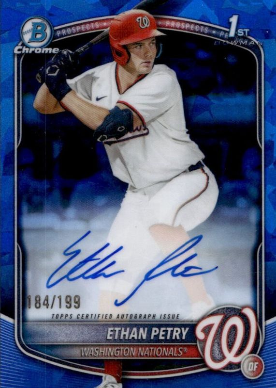 2025 Bowman Draft Sapphire Edition #CPA-EP Chrome Prospect Auto /199 (1st)