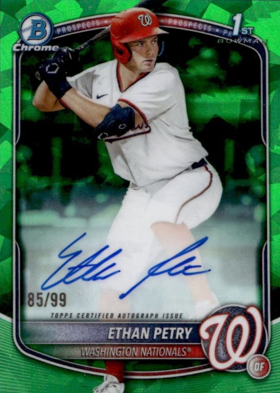 2025 Bowman Draft Sapphire Edition #CPA-EP Chrome Prospect Auto - Green /99 (1st)