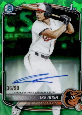 2025 Bowman Draft Sapphire Edition #CPA-II Chrome Prospect Auto - Green /99 (1st)