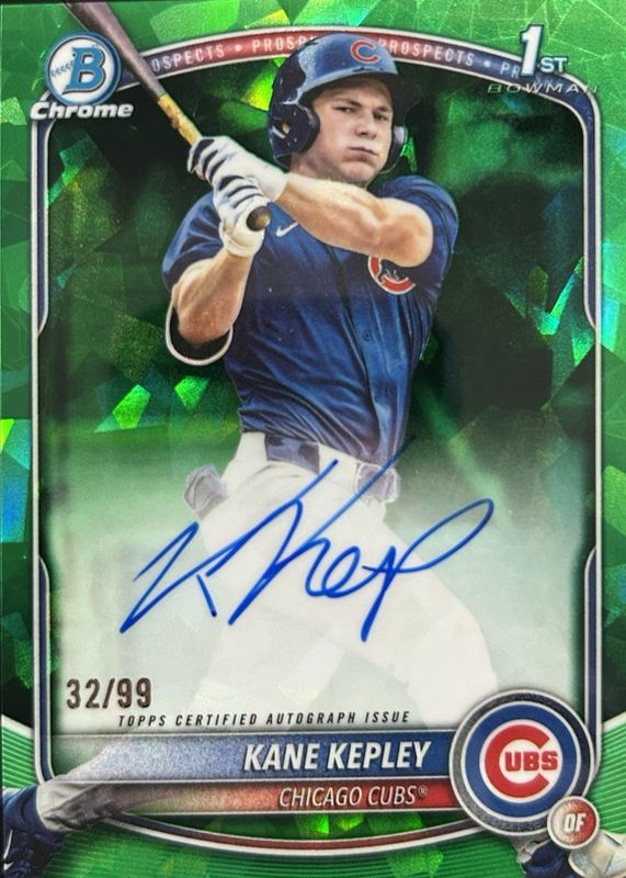 2025 Bowman Draft Sapphire Edition #CPA-KK Chrome Prospect Auto - Green /99 (1st)