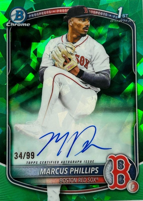 2025 Bowman Draft Sapphire Edition #CPA-MP Chrome Prospect Auto - Green /99 (1st)