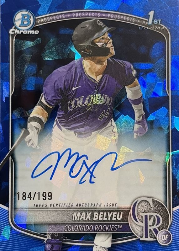 2025 Bowman Draft Sapphire Edition #CPA-MB Chrome Prospect Auto /199 (1st)