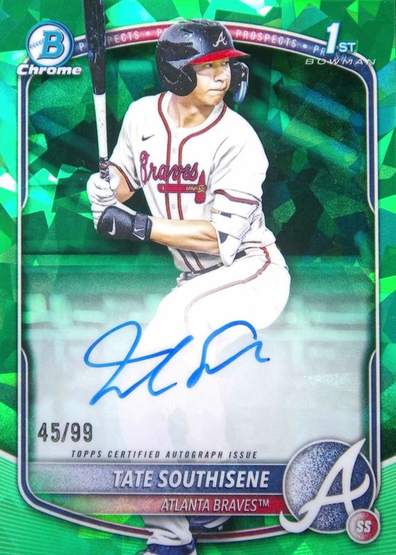 2025 Bowman Draft Sapphire Edition #CPA-TS Chrome Prospect Auto - Green /99 (1st)