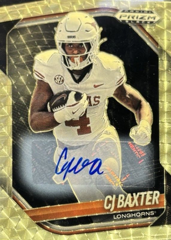 2025 Prizm Black #173 Prospects Autographs - Gold Vinyl FOTL /5