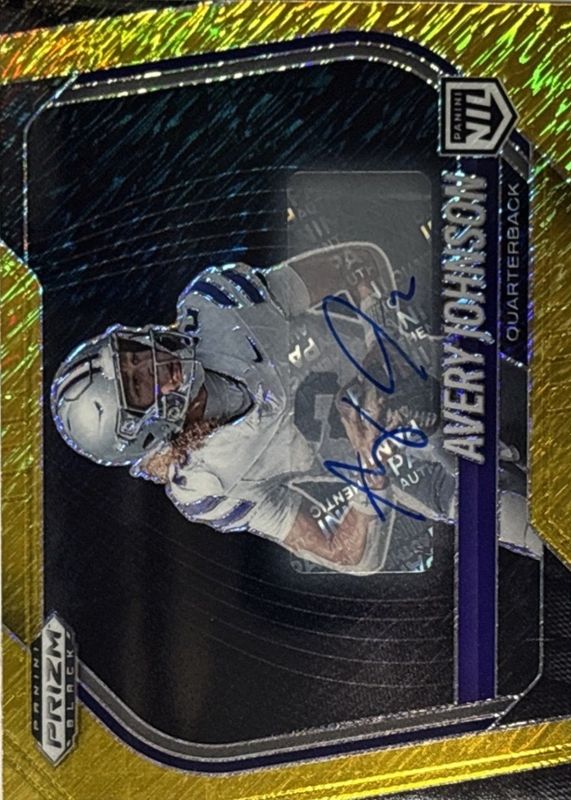 2025 Prizm Black #186 Prospects Autographs - Gold Shimmer FOTL /10