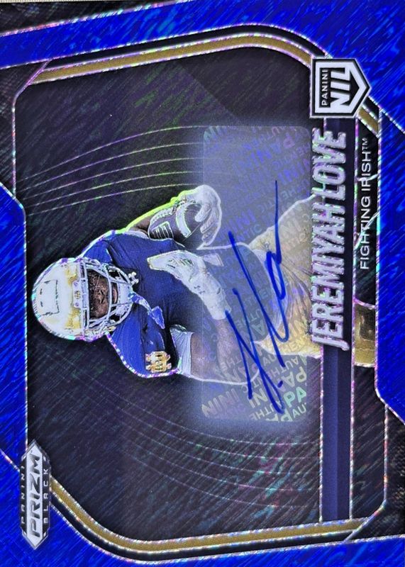 2025 Prizm Black #189 Prospects Autographs - Blue Shimmer FOTL /15