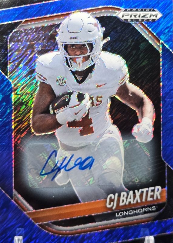 2025 Prizm Black #173 Prospects Autographs - Blue Shimmer FOTL /15