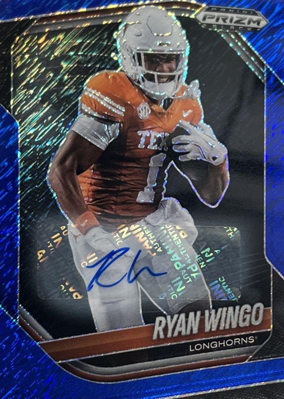 2025 Prizm Black #176 Prospects Autographs - Blue Shimmer FOTL /15