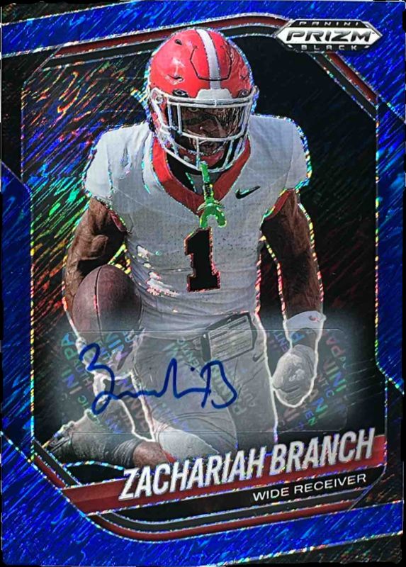 2025 Prizm Black #177 Prospects Autographs - Blue Shimmer FOTL /15