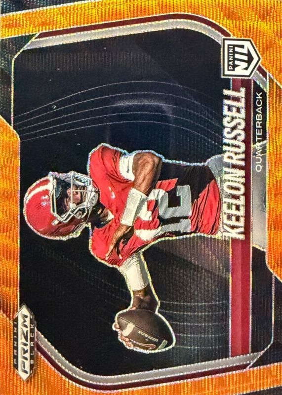 2025 Prizm Black #181 Prospects - Orange Wave /60