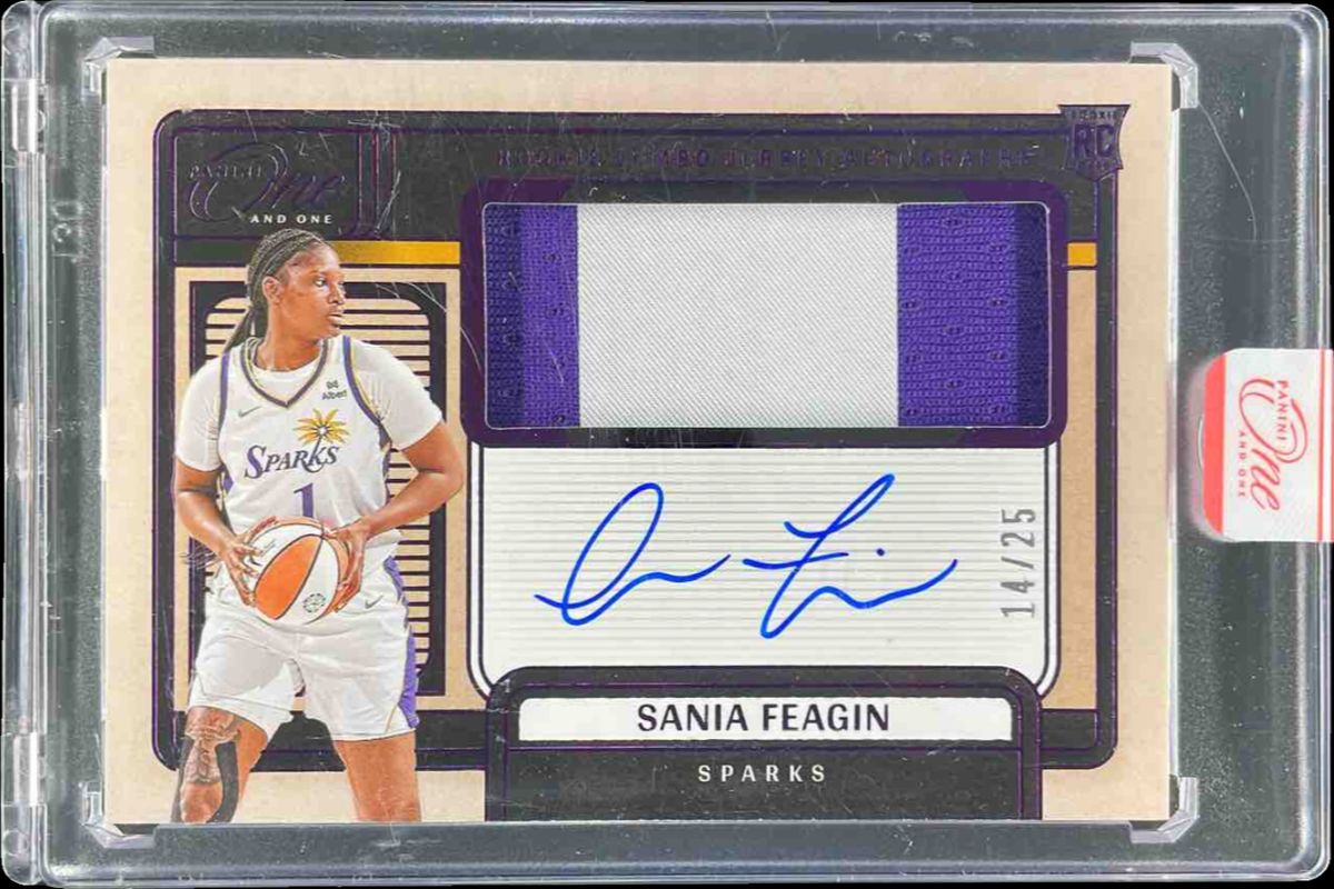 2025 One and One WNBA #10 Rookie Jumbo Jersey Autographs - Purple /25