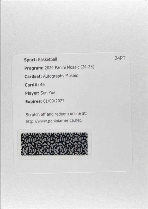 2024 Mosaic #46 Autographs - Choice