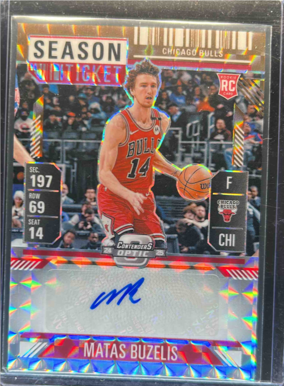 Matas Buzelis 2024 Mosaic #RST-BUZ Contenders Optic Rookie Ticket Auto ...