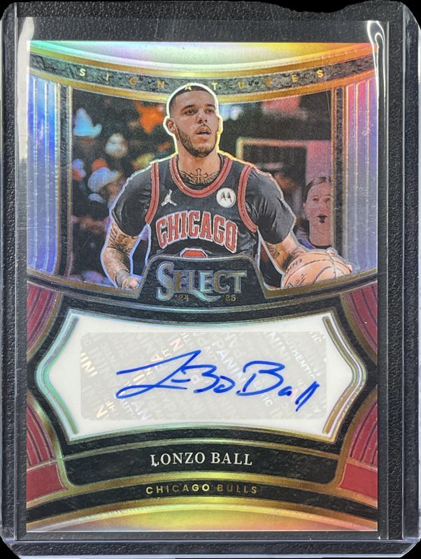 Lonzo Ball 2024 Select #SIG-BAL Signatures /75 Price Guide