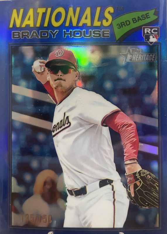 2026 Topps Heritage #153 Chrome - Blue Refractor /150