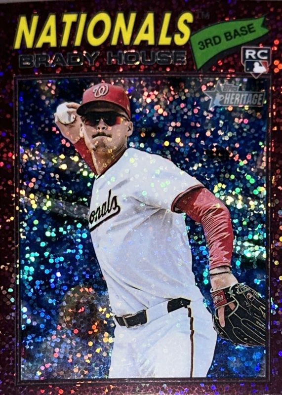 2026 Topps Heritage #153 Chrome - Burgundy Sparkle Refractor