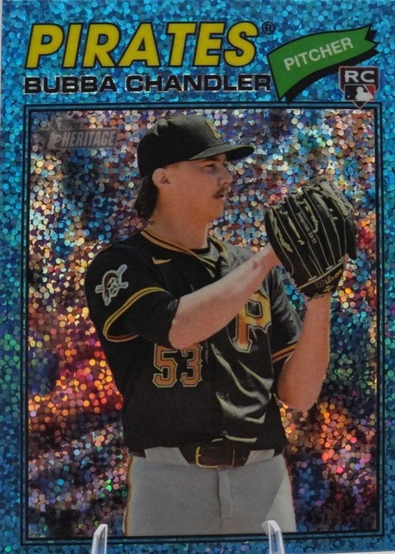 2026 Topps Heritage #265 Chrome - Light Blue Sparkle Refractor