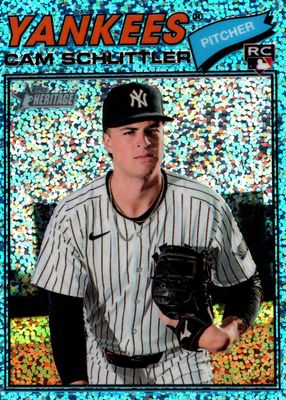 2026 Topps Heritage #222 Chrome - Light Blue Sparkle Refractor
