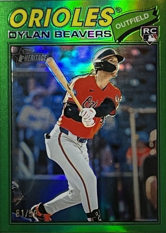 2026 Topps Heritage #48 Chrome - Green Refractor /99