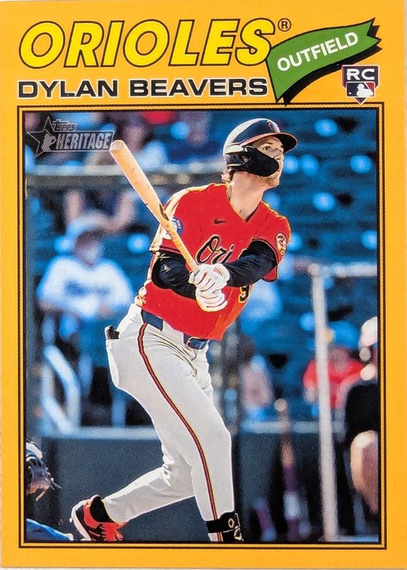 2026 Topps Heritage #48 Dark Yellow Border