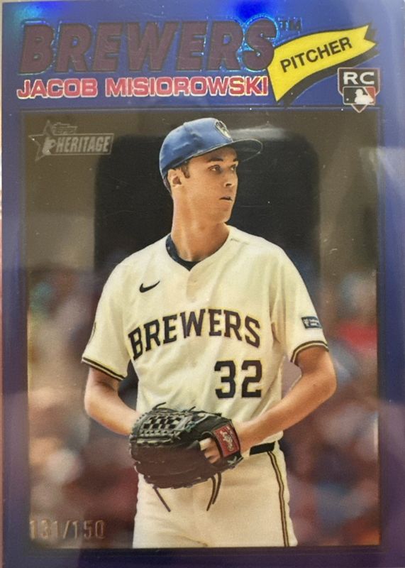 2026 Topps Heritage #144 Chrome - Blue Refractor /150