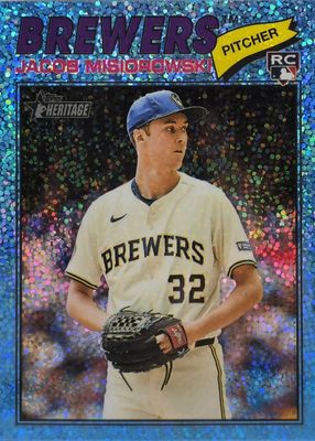 2026 Topps Heritage #144 Chrome - Light Blue Sparkle Refractor