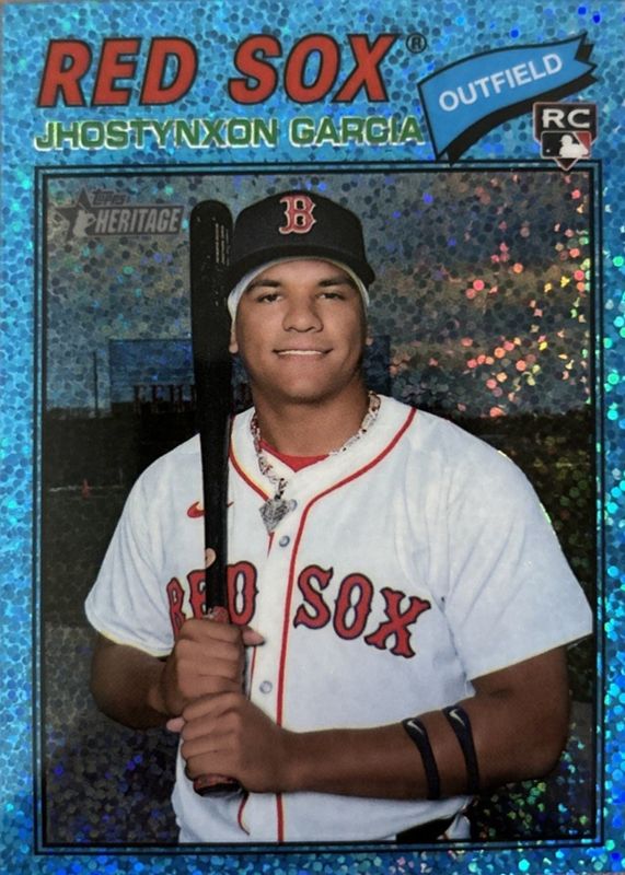 2026 Topps Heritage #112 Chrome - Light Blue Sparkle Refractor