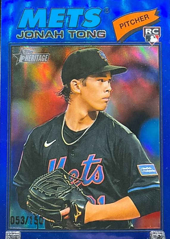 2026 Topps Heritage #137 Chrome - Blue Refractor /150