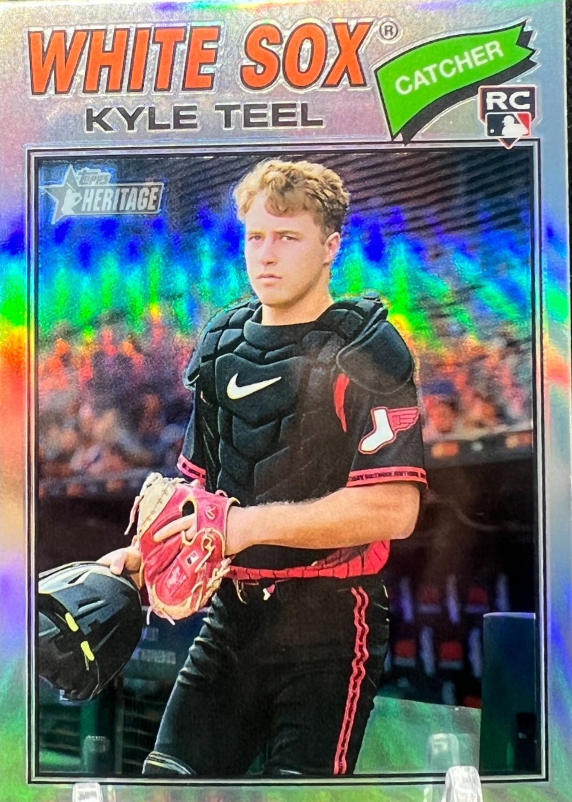 Kyle Teel 2026 Topps Heritage #182 Chrome - Refractor Price Guide ...
