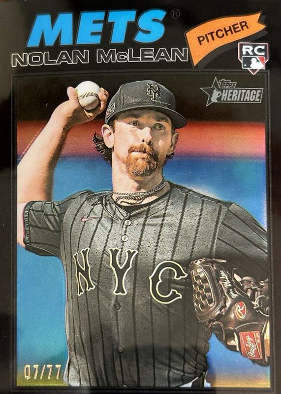 2026 Topps Heritage #150 Chrome - Black Refractor /77