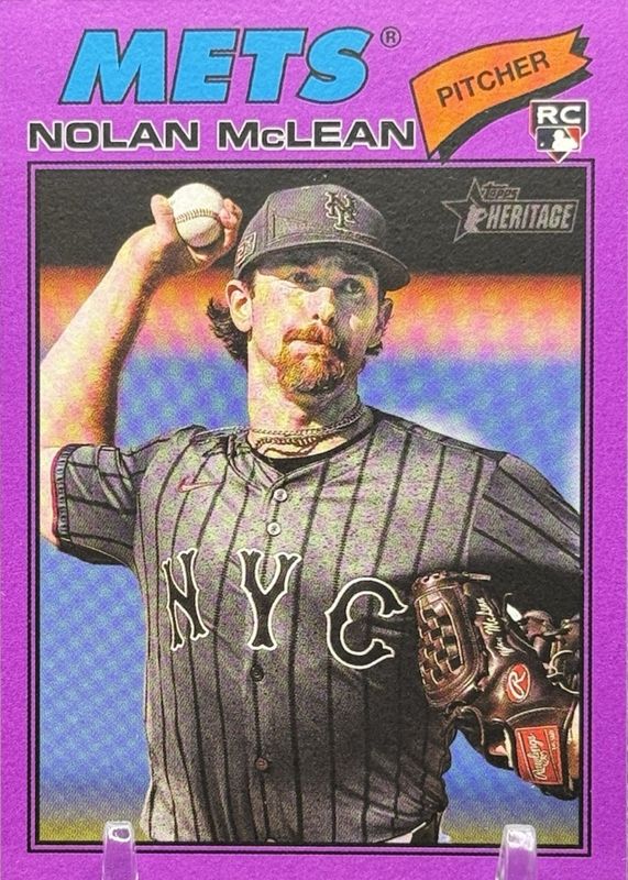 2026 Topps Heritage #150 Light Purple Border