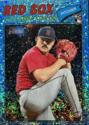 2026 Topps Heritage #386 Chrome - Light Blue Sparkle Refractor