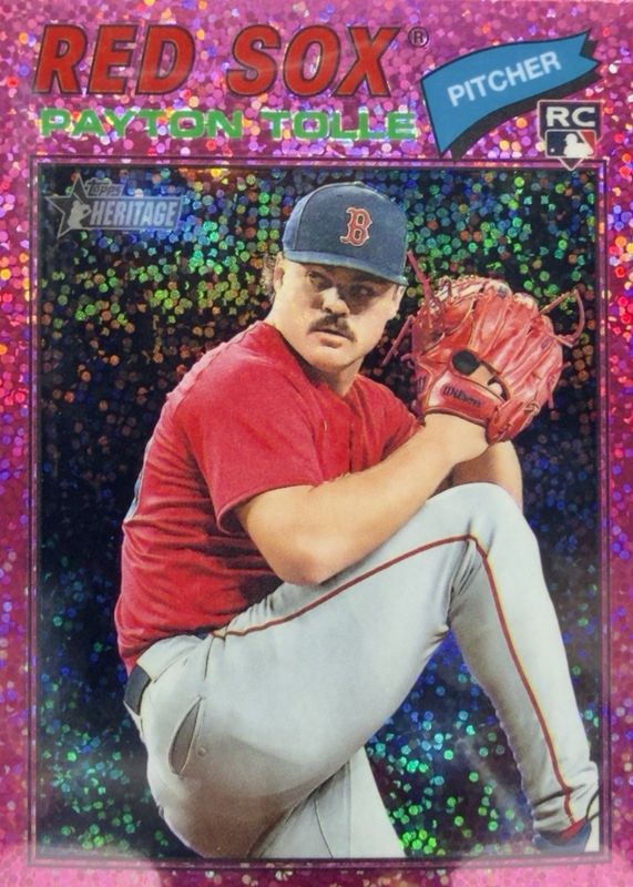 2026 Topps Heritage #386 Chrome - Pink Sparkle Refractor
