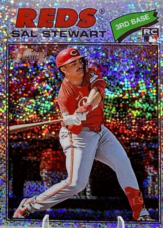 2026 Topps Heritage #221 Chrome - Silver Sparkle Refractor