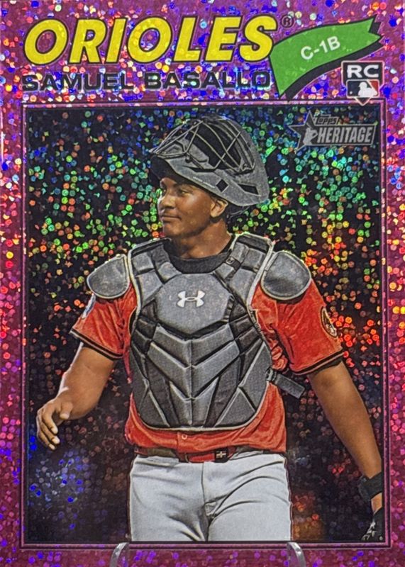 2026 Topps Heritage #175 Chrome - Pink Sparkle Refractor