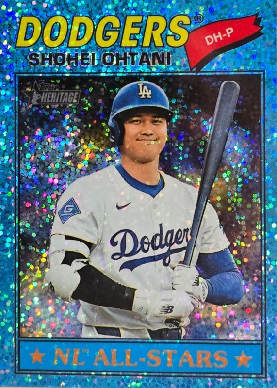 2026 Topps Heritage #290 Chrome - Light Blue Sparkle Refractor