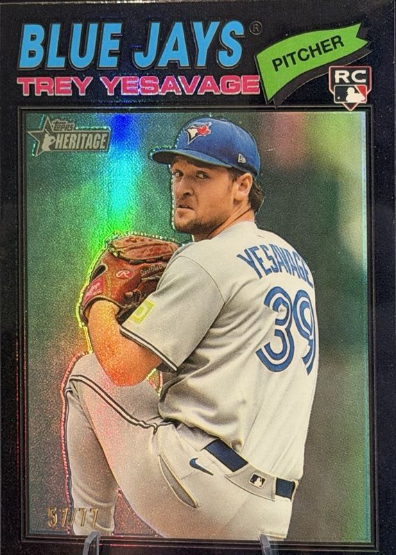 2026 Topps Heritage #245 Chrome - Black Refractor /77