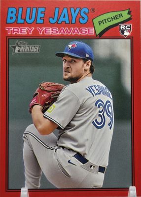 2026 Topps Heritage #245 Red Border