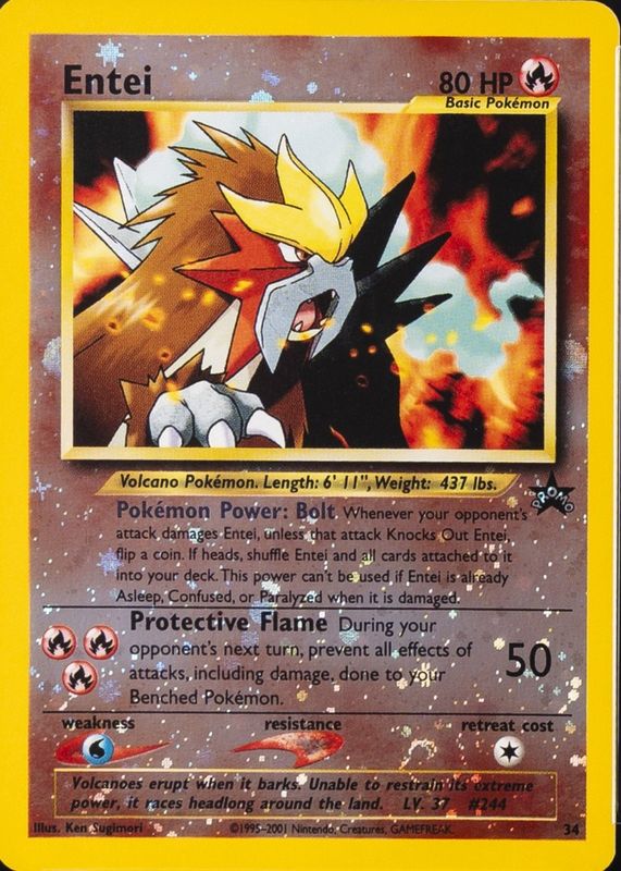 2001 Wizards Black Star Promo #34 Reverse Holo (Movie Promo)