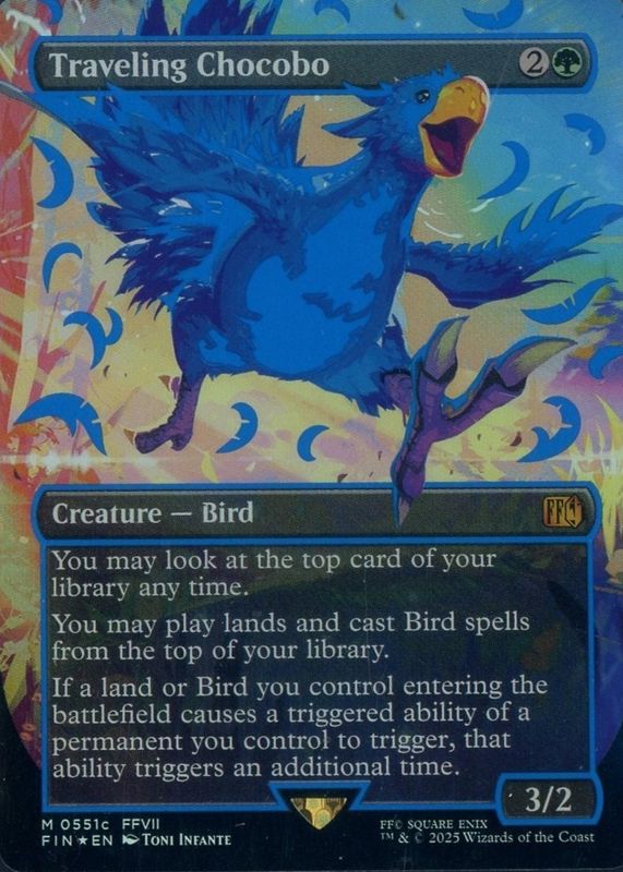 2025 Final Fantasy #551c Borderless (Neon Ink Blue)