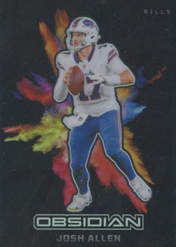 Josh Allen 2024 Obsidian #25 Black Color Blast /(SSP) RAW